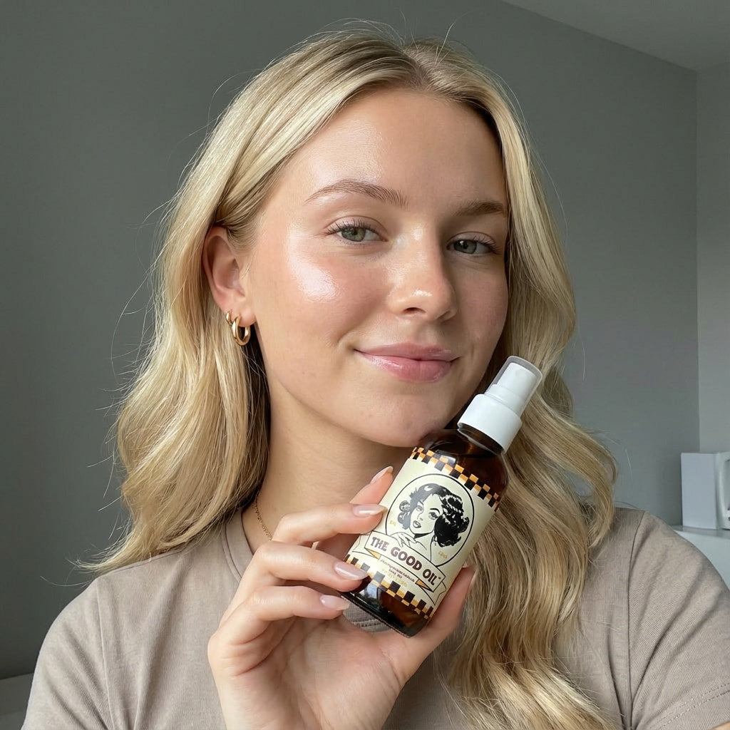 The Good Oil  Ashwagandha Infused Castor Oil for Face, Body & Scalp | Multi-Use Botanical Oil for Dry, Stress-Altered Skin